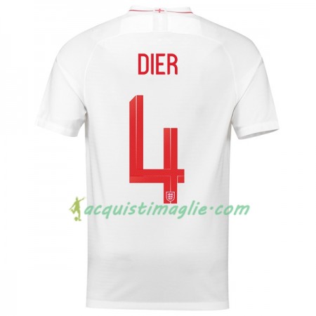 Divisa di Calcio Inghilterra Dier 4 Prima Mondiali 2018